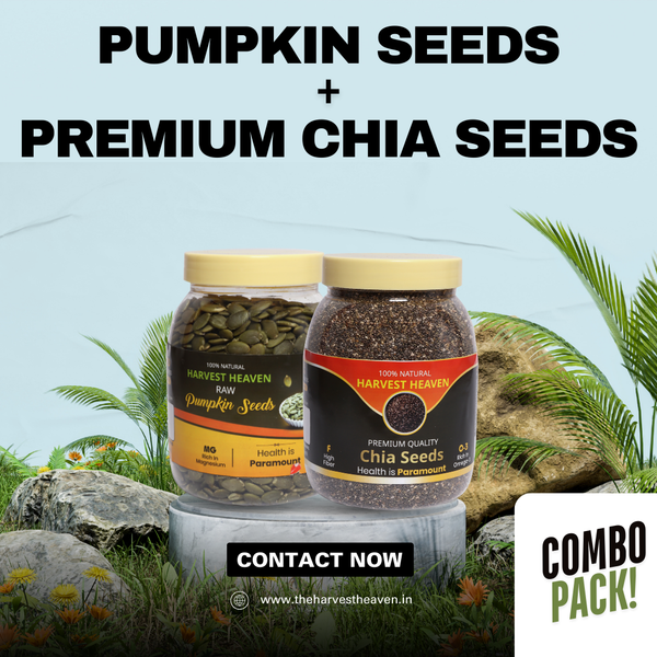 Combo Pack – 400g Pumpkin Seeds & 500g Premium Chia Seeds