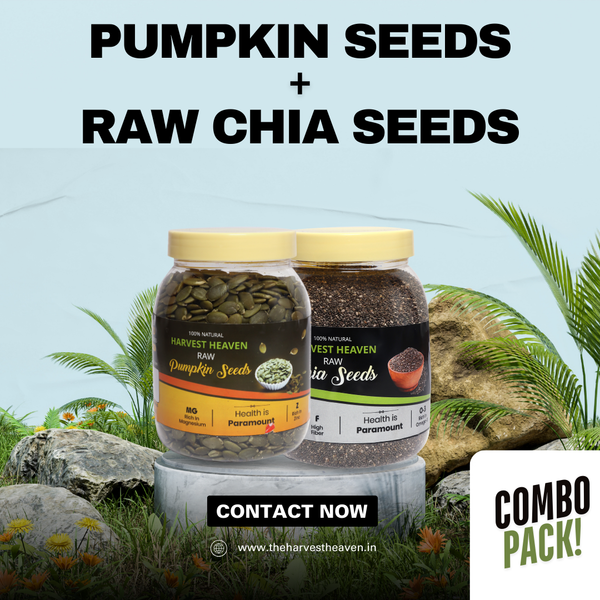 Combo Pack of 400g Each – Pumpkin Seeds & Raw Chia Seeds
