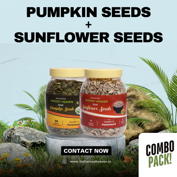 Combo Pack of 400g Each – Pumpkin Seeds & Sunflower Seeds